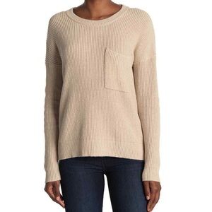 Madewell Classic Thompson Tan Crew Neck Sweater Nwot
